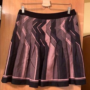 Elite Tahari Pleated Silk Skirt